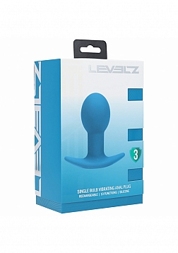 LEVELZ - Single Bulb Vibrating Silicone Anal Plug - Teal