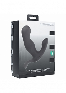LEVELZ - Heating & Vibrating Silicone Prostate Stimulator - Black