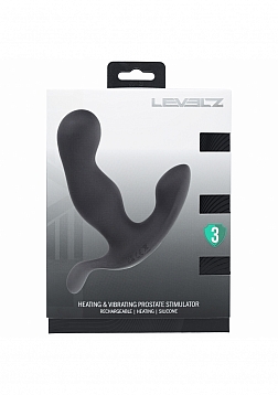 LEVELZ - Heating & Vibrating Silicone Prostate Stimulator - Black
