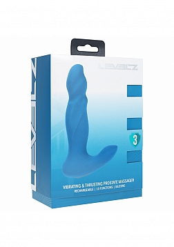 LEVELZ - Vibrating & Thrusting Silicone Prostate Massager - Teal