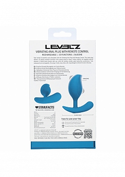 LEVELZ - Remote Control Vibrating Liquid Silicone Anal Plug - Teal
