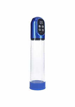 PUMPED - Engage - Automatic Pump - Masturbator - Waterproof - 6 Function - Metallic Blue