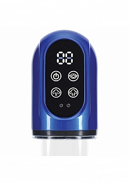 PUMPED - Engage - Automatic Pump - Masturbator - Waterproof - 6 Function - Metallic Blue