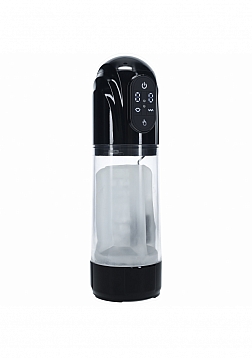 PUMPED - TechnoThrust - Automatic Masturbator - Waterproof - 10 Function - Black