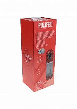 PUMPED - TechnoThrust - Automatic Masturbator - Waterproof - 10 Function - Metallic Red