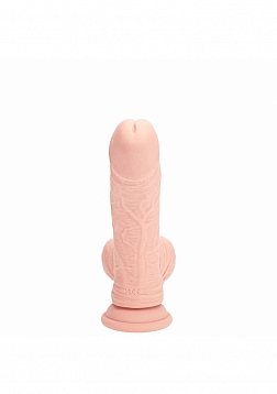 RealRock - Rechargeable - Dual Layered - Liquid Silicone - Vibrating - Curved - Weighted Balls 6\