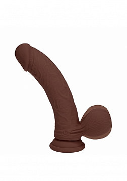 RealRock - Rechargeable - Dual Layered - Liquid Silicone - Vibrating - Curved - Weighted Balls 7\