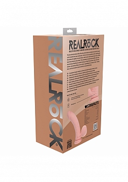 RealRock - Rechargeable - Dual Layered - Liquid Silicone - Vibrating - Curved - Weighted Balls 6\