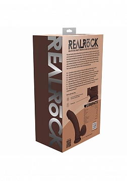 RealRock - Rechargeable - Dual Layered - Liquid Silicone - Vibrating - Curved - Weighted Balls 7\