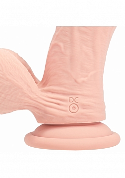 RealRock - Rechargeable - Dual Layered - Liquid Silicone - Vibrating - Curved - Weighted Balls 7\