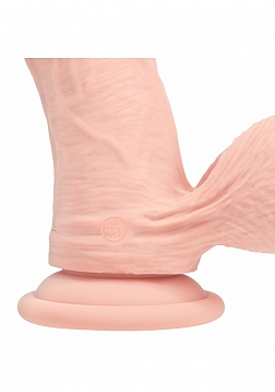 RealRock - Rechargeable - Dual Layered - Liquid Silicone - Vibrating - Curved - Weighted Balls 7\