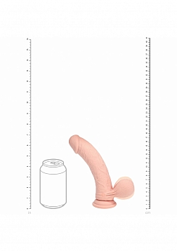 RealRock - Rechargeable - Dual Layered - Liquid Silicone - Vibrating - Curved - Weighted Balls 7\