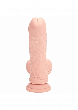 RealRock - Rechargeable - Dual Layered - Liquid Silicone - Vibrating - Curved - Weighted Balls 8\