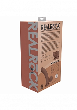 RealRock - Rechargeable - Dual Layered - Liquid Silicone - Vibrating - Curved - Weighted Balls 8\
