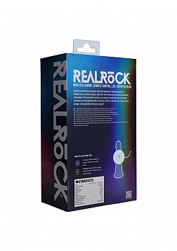 RealRock - Wireless Rechargeable - Remote Control - LED - Vibrating - Regular Straight No Balls 7\