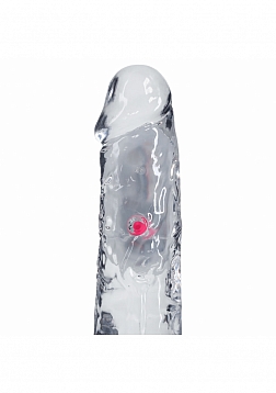 RealRock - Wireless Rechargeable - Remote Control - LED - Vibrating - Regular Straight with Balls 7\