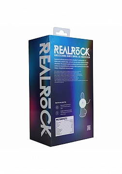 RealRock - Wireless Rechargeable - Remote Control - LED - Vibrating - Regular Straight No Balls 8\