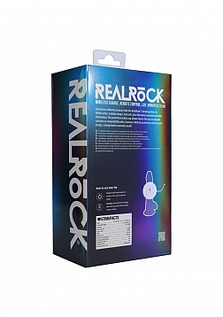 RealRock - Wireless Rechargeable - Remote Control - LED - Vibrating - Regular Straight with Balls 8\