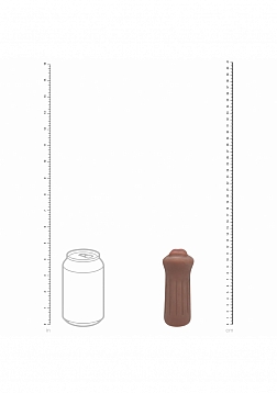 Xkin - RAW - The Grip - TPE Small Masturbator - 137g - Brown