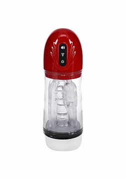 PUMPED - SonicPull - Masturbator - 10 Function - Suction - Vibration - Multimedia Enhanced - Metalli