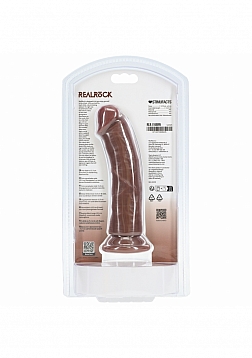 RealRock Realistic Skin - Curved Realistic Dildo with Suction Cup - 6\