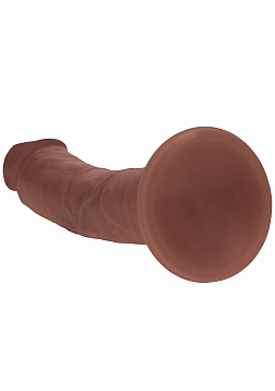Realrock - Dual Layered - Silicone - Curved Realistic Dildo with Suction Cup 6\