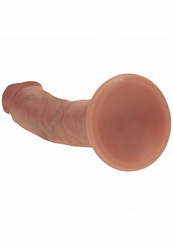 Realrock - Dual Layered - Silicone - Curved Realistic Dildo with Suction Cup 6\