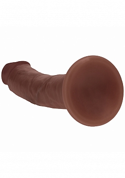Realrock - Dual Layered - Silicone - Curved Realistic Dildo with Suction Cup 8\