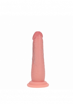 Realrock - Dual Layered - Silicone - Realistic Sliding Skin Dildo 6" - Flesh