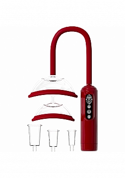PUMPED - Automatic Rechargeable Vagina, Breast and Nipple Pump - Red