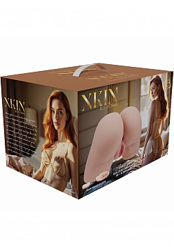 Xkin - Elina Rosewood - Dual Entry - TPE Bodyforms Masturbator - 15.4 lbs - Flesh