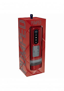 PUMPED - Sensurge - Automatic Rechargeable Heating, Sucking, Thrusting, Vibrating Male Pump - Red