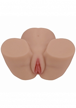 Xkin - Lux Arden - Dual Entry - TPE Bodyforms Masturbator - 7.7 lbs - Tan