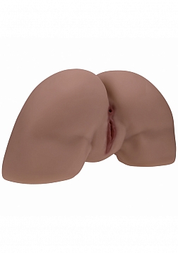 Xkin - Clara Vossin - Dual Entry - TPE Bodyforms Masturbator - 14.1 lbs - Brown