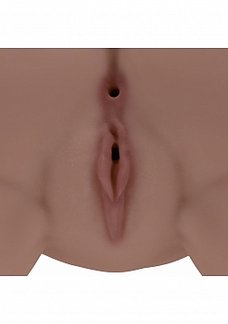 Xkin - Clara Vossin - Dual Entry - TPE Bodyforms Masturbator - 14.1 lbs - Brown