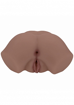 Xkin - Eve Rhodes - Dual Entry - TPE Bodyforms Masturbator - 3.5 lbs - Brown