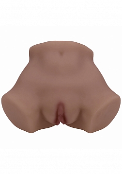 Xkin - Eve Rhodes - Dual Entry - TPE Bodyforms Masturbator - 3.5 lbs - Brown