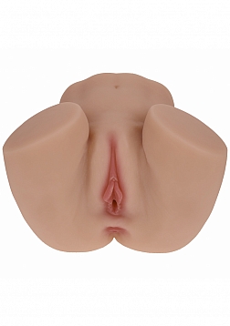 Xkin - Nina Vale - Dual Entry - TPE Bodyforms Masturbator - 5.7 lbs - Tan