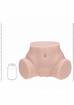Xkin - Ivy Lane - Dual Entry - TPE Bodyforms Masturbator - 7.7 lbs - Flesh