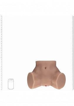 Xkin - Valentina Vellure - Dual Entry - TPE Bodyforms Masturbator - 9.3 lbs - TAN