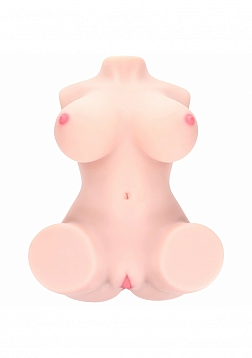 Xkin - Aveline Luxe - Dual Entry - TPE Bodyforms Masturbator - 30.9 lbs - Flesh
