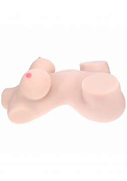 Xkin - Aveline Luxe - Dual Entry - TPE Bodyforms Masturbator - 30.9 lbs - Flesh