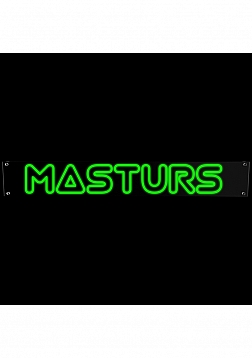 Masturs - LED Sign - Green