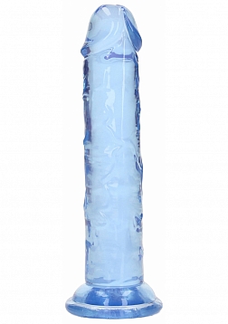 Realrock - Crystal Clear - Realistic Dildo - 5" - Blue