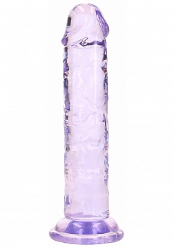Realrock - Crystal Clear - Realistic Dildo - 5" - Purple