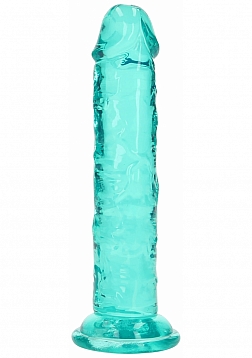 Realrock - Crystal Clear - Realistic Dildo - 5" - Turquoise