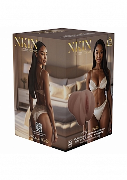 XKIN - Alessa Belle - Vagina Masturbator + Rechargeable Vibration + Suction + Voice - 1.90 Lbs - Bro