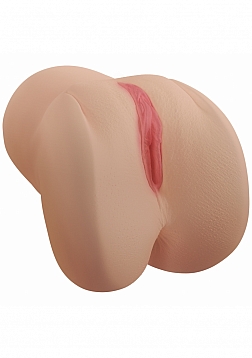 XKIN - Nia Sloan - Vagina Masturbator + Rechargeable Vibration + Suction + Voice - 1.90 Lbs - Tan