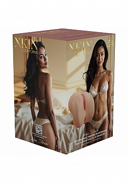 XKIN - Nia Sloan - Vagina Masturbator + Rechargeable Vibration + Suction + Voice - 1.90 Lbs - Tan