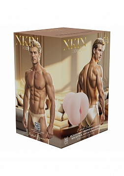 XKIN - Brock Bennett - Male Ass Masturbator + Rechargeable Vibration + Suction + Voice - 2.50 Lbs - 